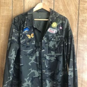 LOVE TREE- Military Jacket-blouse.